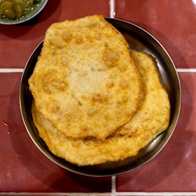 Radhaballabhi flatbread. 