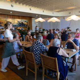 The dining room. 