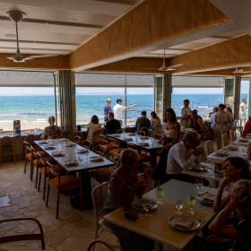 The dining room.