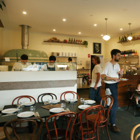 The dining room. 