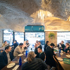 Inside the iconic venue.