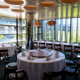 The dining room. 