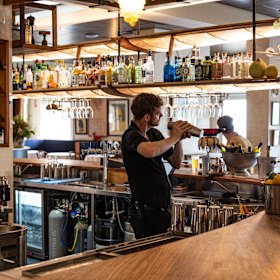 The bar area of Gerald’s Bar  2.0.