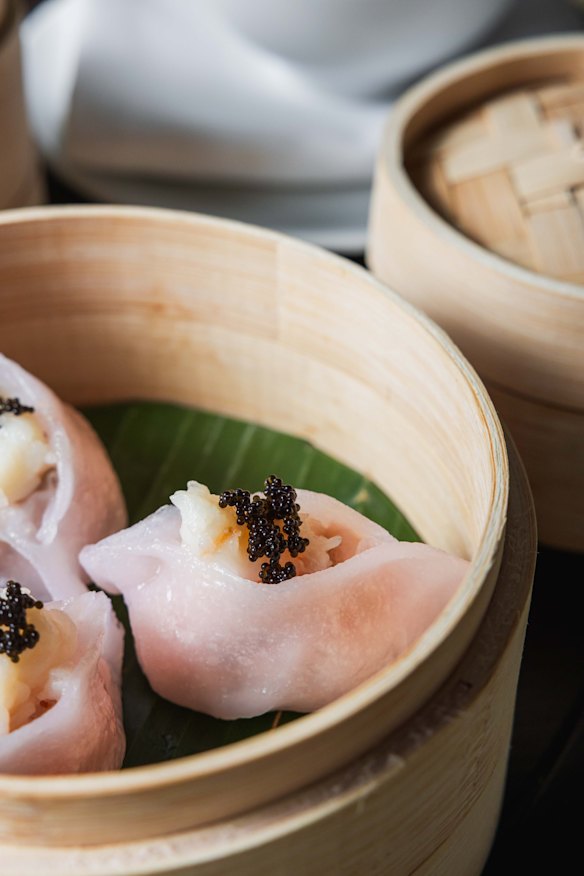 Meatballs and caviar.