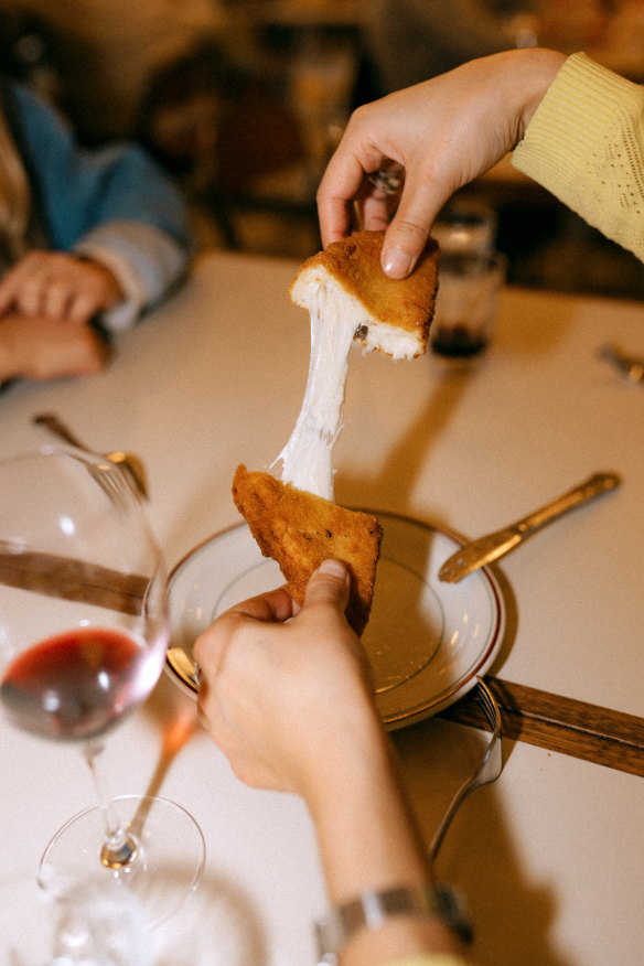 Mozzarella en carrozza, a popular street snack, will be popular with families.