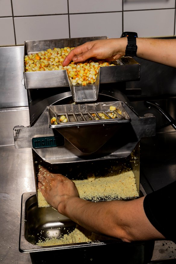 Tortillas are made from white corn.