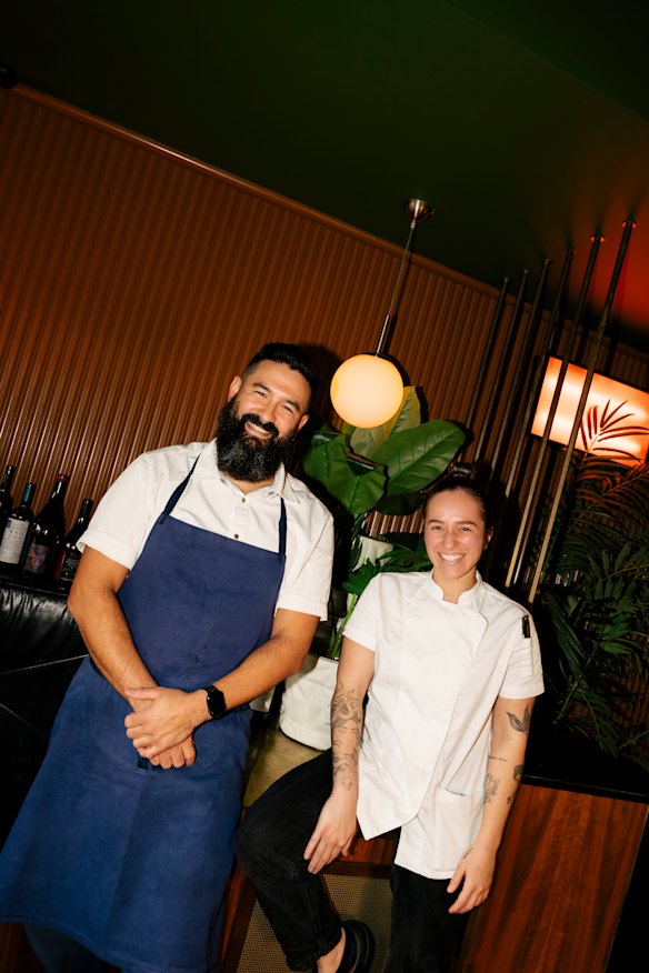 Si Paradiso’s kitchen team of Ben Ing and Larissa Goncalves.