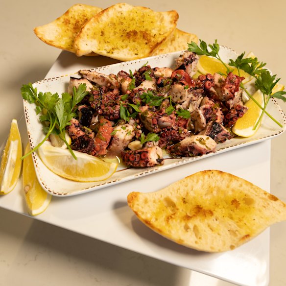 Nonno Peter’s octopus salad.