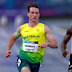 Lachie Kennedy sprints into the 100m final.