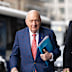 Alan Jones arriving at the Downing Centre Courthouse during his trial for alleged indecent assault and sexual touching.