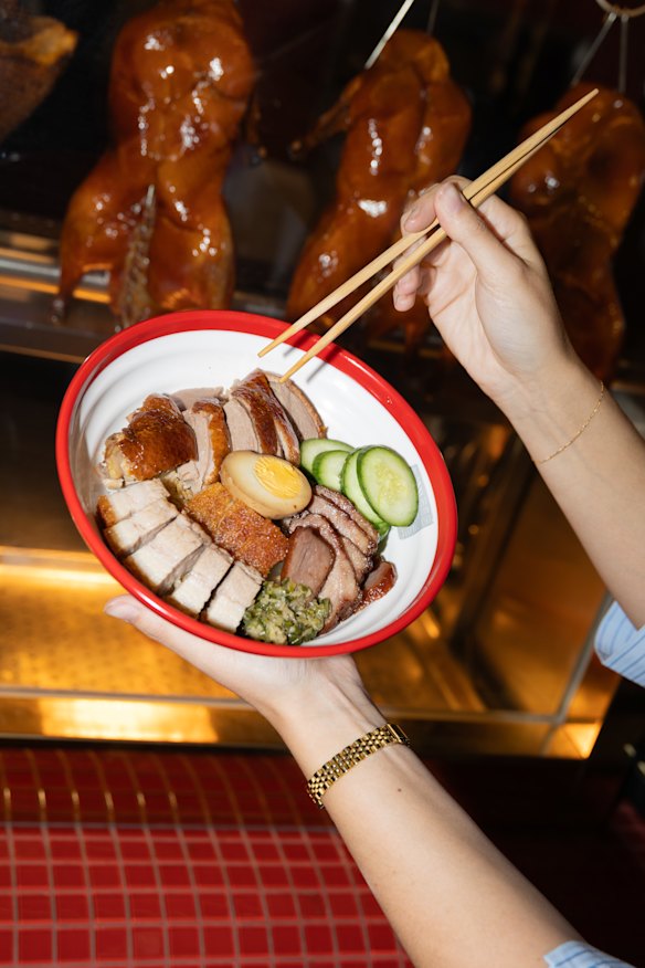 Lucky Duck’s three treasure rice.