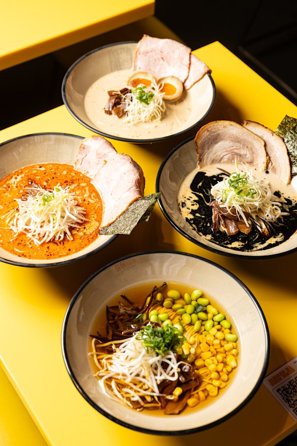 Inari Express serves ramen and udon. 