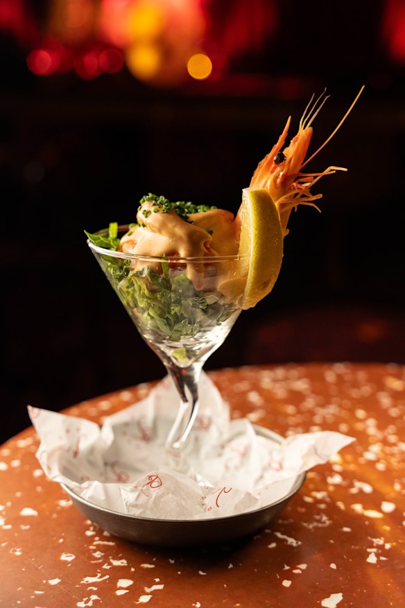 Classic prawn cocktail. 