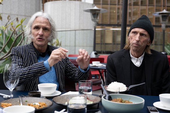 Lunch with brothers Pete O’Doherty and Reg Mombassa from Mental As Anything at The Malaya in Sydney.