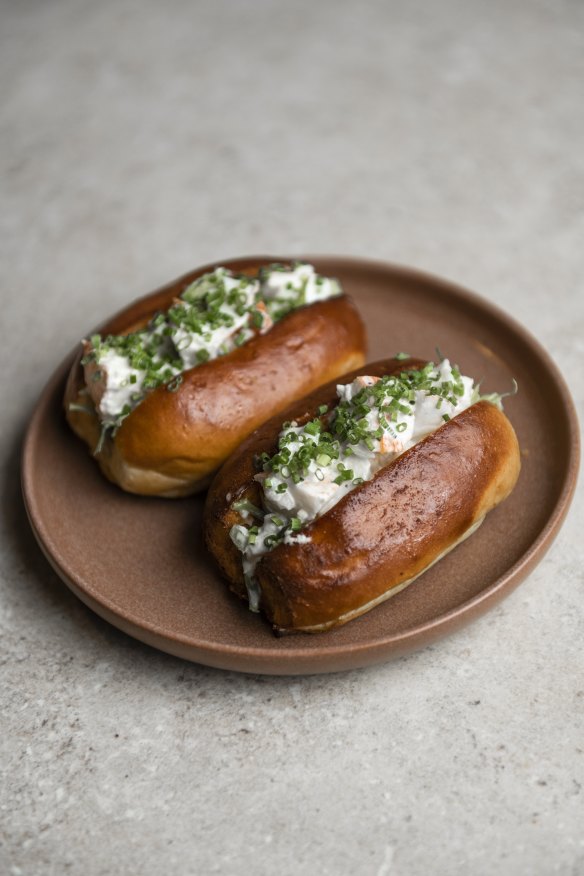 Mini lobster rolls.
