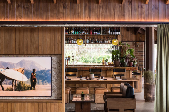 The bar and dining room at Sea Sea Hotel.