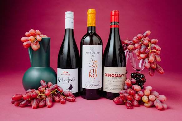 Three Greek wines Mike Bennie loves. 