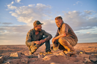 Zac Efron and Anthony Hayes in the dystopian outback thriller Gold.