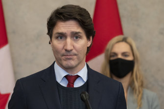 Canadian Prime Minister Justin Trudeau announces Canada will join a diplomatic boycott of the Beijing Winter Olympics over human rights concerns in Ottawa, Ontario.