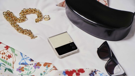 The Z Flip3 is a tiny pocketable square that folds out into a full-sized phone.