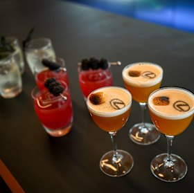 Cocktails at the Lexus marquee