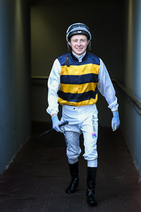 Jockey Harry Coffey has three rides on Champions Day at Flemington.