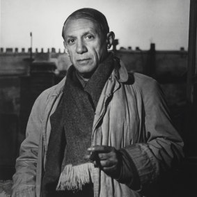 Pablo Picasso in his Paris studio in 1939. 