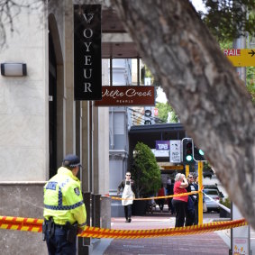Police are investigating a suspected arson attack on Voyeur Bar in Subiaco — the second within the space of a week. 