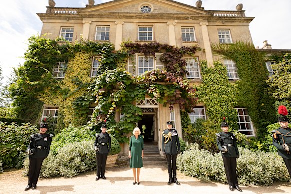 Camilla, then-duchess of Cornwall, at Highgrove House in 2020.