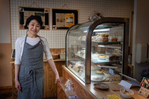 Maho Innami, owner of Tamanegi Japanese bento delicatessen store.
