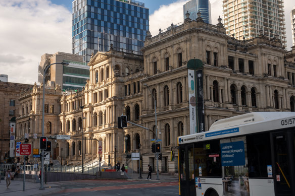 The casino and hotel occupy two city blocks in Brisbane.
