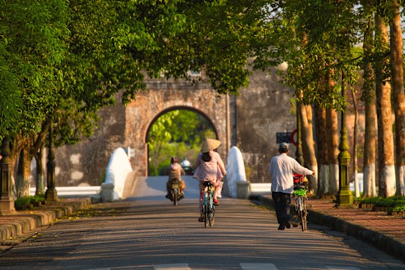 Quang Duc Gate that sits in front of the Hue imperial citadel.