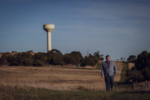 Mayor Ben Blain at the site of the Warrnambool housing project. 