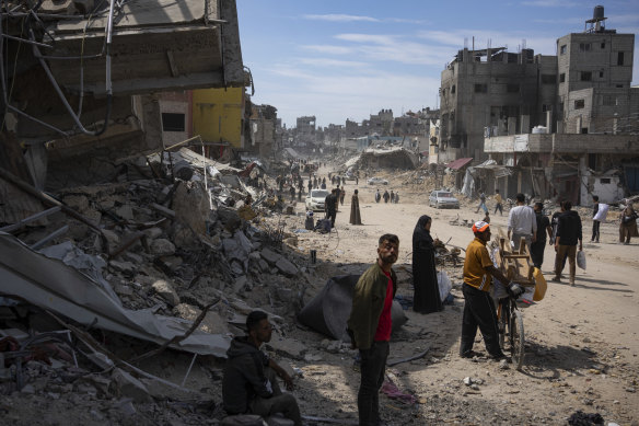 Khan Younis has been all but destroyed by the Israeli offensive.