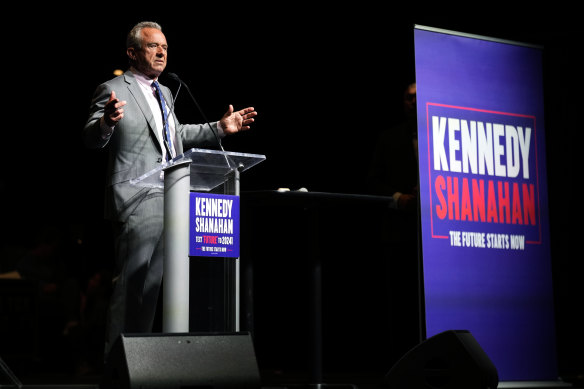 Independent candidate Robert F Kennedy Jr is trying to get on the election ballot in a number of states.
