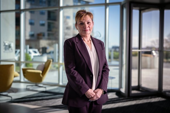 Lisa Aubert, presidente di Cochlear North America, è volata a Washington per un'audizione pubblica sulle nuove tariffe proposte.