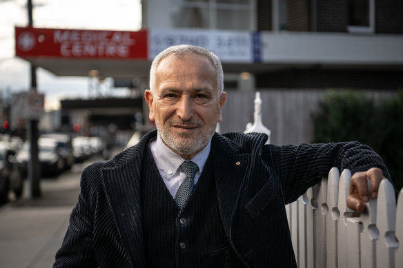 GP Jamal Rifi in front of his medical centre in Belmore, Sydney. 