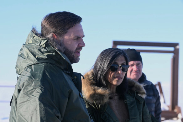 J.D. Vance decided to accompany his wife on her trip to Greenland at the last minute.
