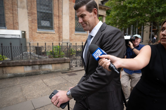 Ben Roberts-Smith outside the court this week.