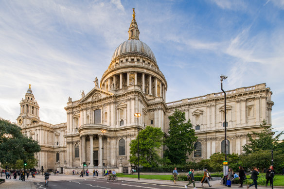 St Paul’s Cathedral’s dome offers spectacular views of the city.