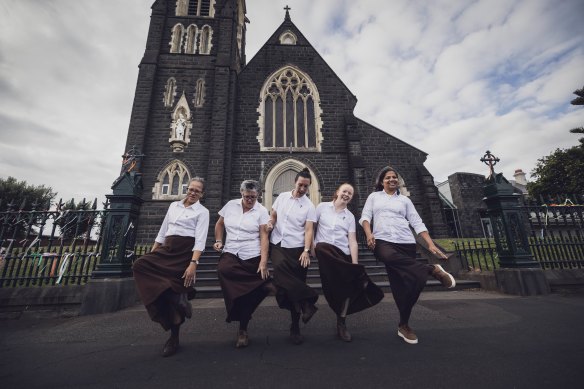 Sisters from the relatively new order Missionaries of God’s Love, at St Joseph’s Catholic Church, Warrnambool. 