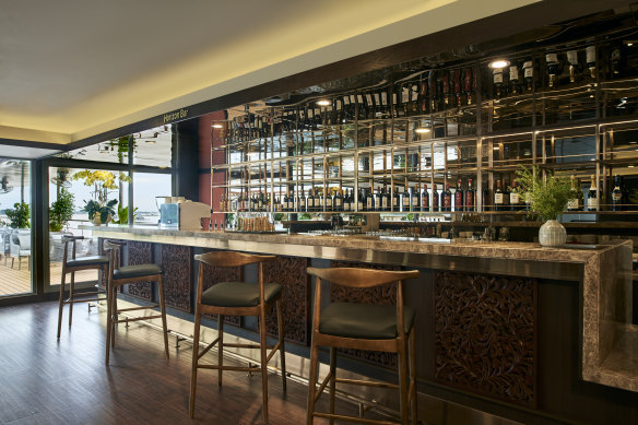 Grab a stool at the Harmony Bar.