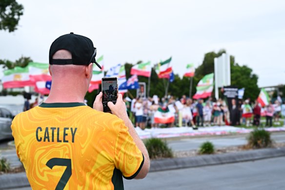The Gold Coast protest against the Iranian regime.