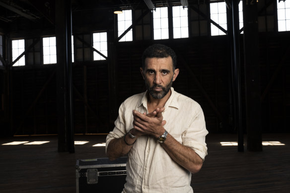 Actor Hazem Shammas stars in Coriolanus in Bell Shakespeare’s 2025 season.