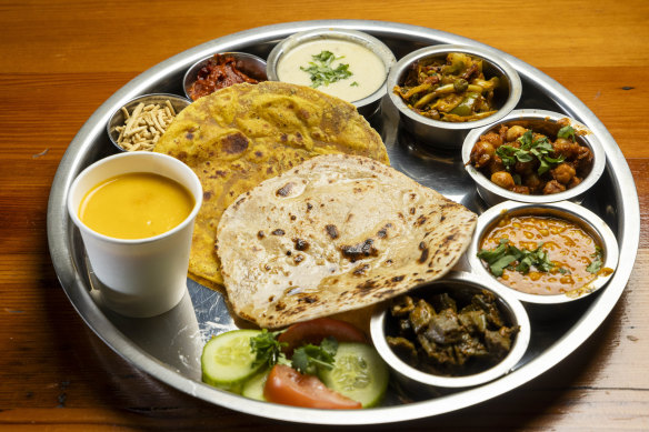 The king-size thali.