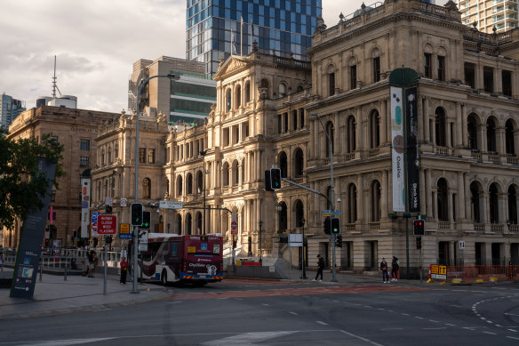 The Treasury Casino building, one of three assets agents Sam McVay from McVay Real Estate and Paul Noonan from JLL have been appointment to sell. 