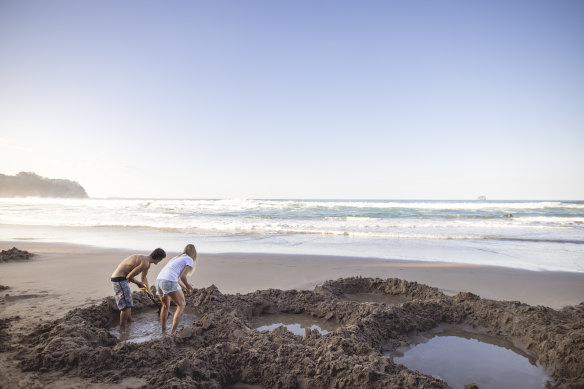 Enjoy a DIY spa pool on the shores of Hot Water Beach.