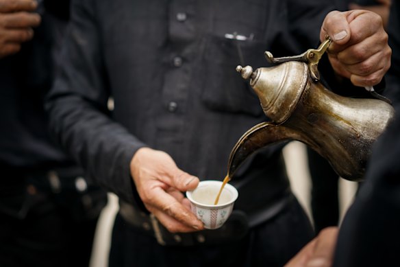 Traditional Arabian coffee.