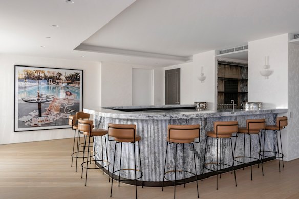 The bar is an entertainer’s dream.