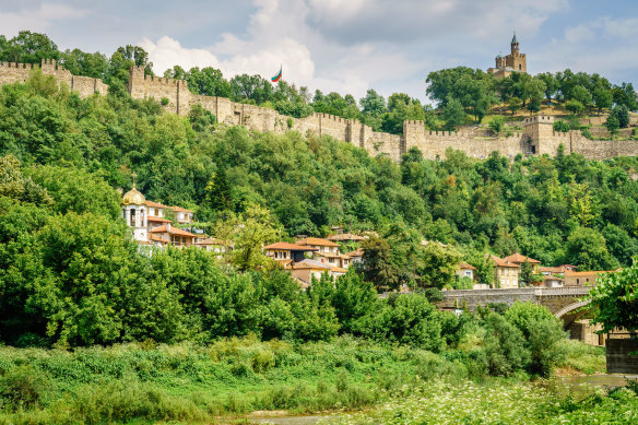 Fairytale view … Tsarevets hill and fortress.